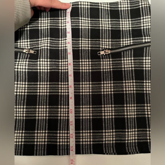 Silence + Noise Black and White Plaid Mini Skirt Urban Outfitters - Picture 6 of 7